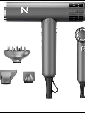 Ionic Professional Hair Dryer with Diffuser for Curly Hair